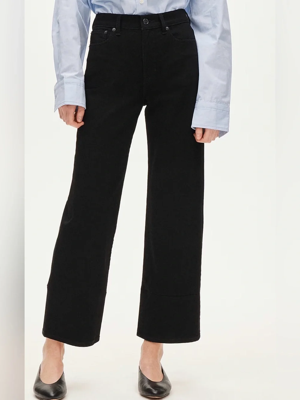 J. Crew Slim-wide Jean Black Rinse Wash Size 26
